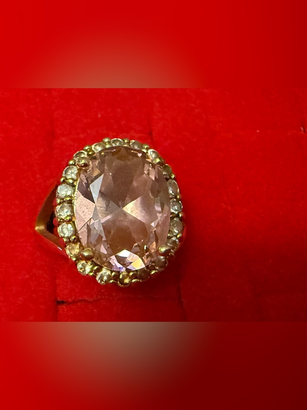 Jbk Camrose Kross Jacqueline Kennedy Pink kunzite Ring size 9